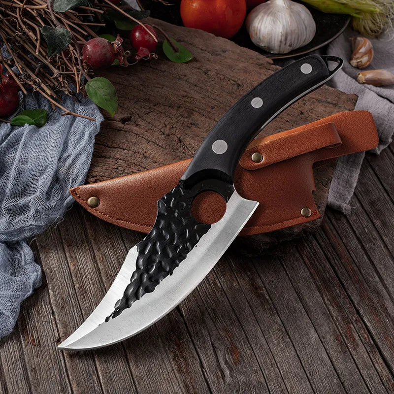Cuchillo Profesional Forjado a Mano + Funda Gratis • Cuchillo Maori Espartacus™