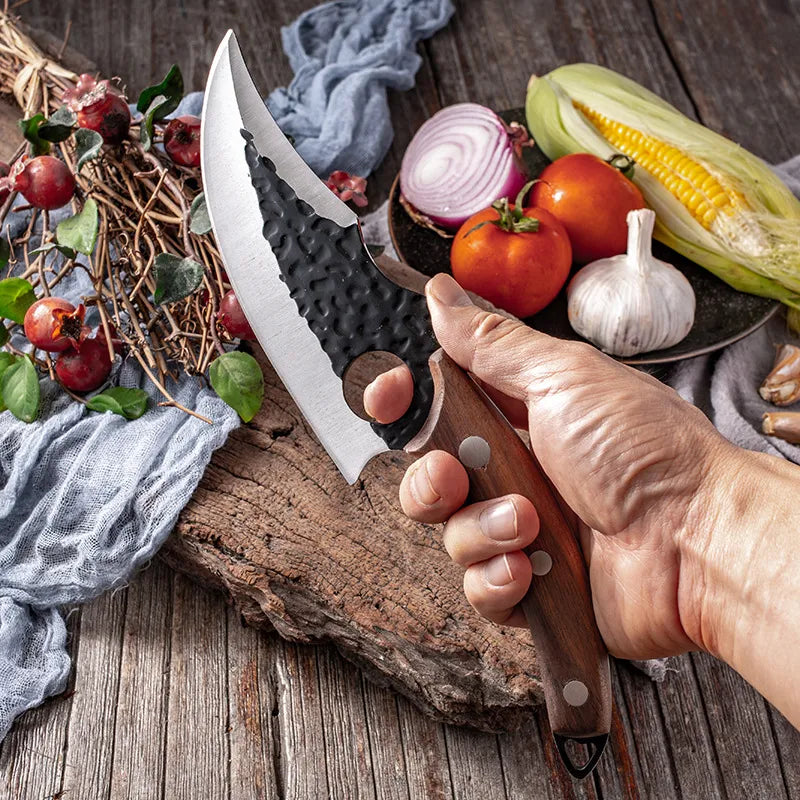 Cuchillo Profesional Forjado a Mano + Funda Gratis • Cuchillo Maori Espartacus™