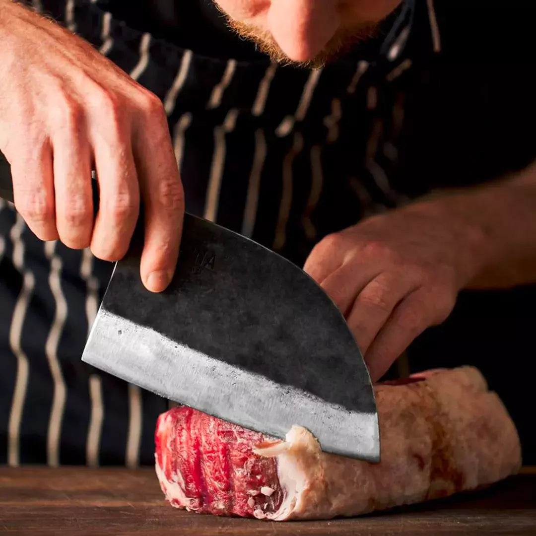 Cuchillo Artesanal Forjado a Mano + Funda • Cuchillo Brutus Espartacus™