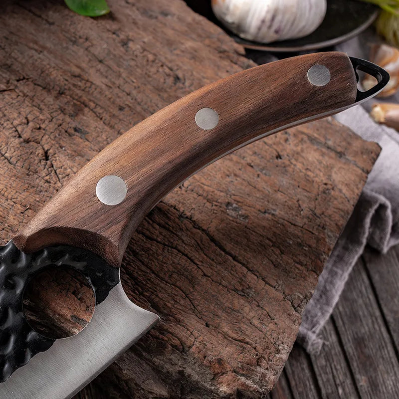 Cuchillo Profesional Forjado a Mano + Funda Gratis • Cuchillo Maori Espartacus™
