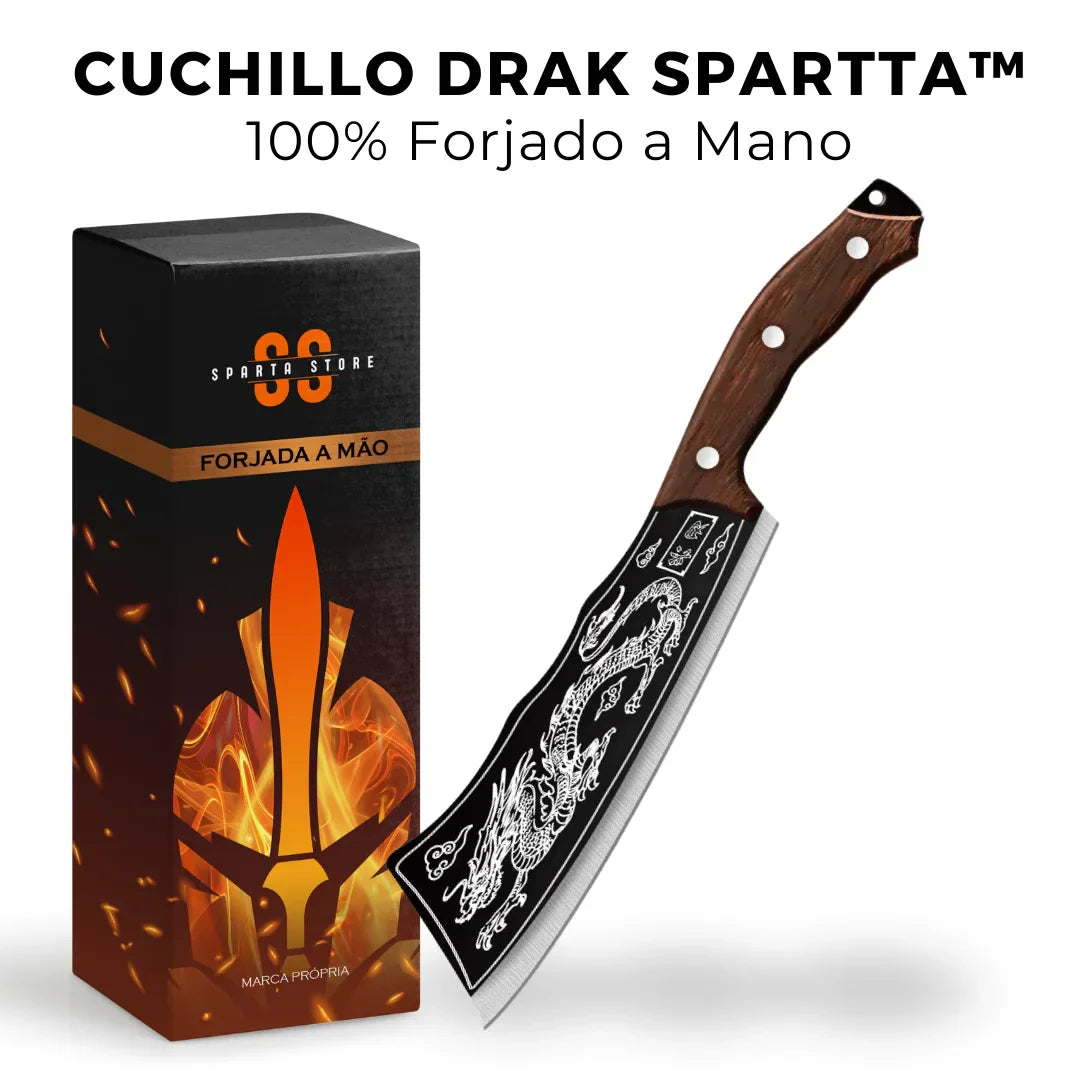 Cuchillo Japonés Forjado a Mano • Cuchillo Drak Espartacus™