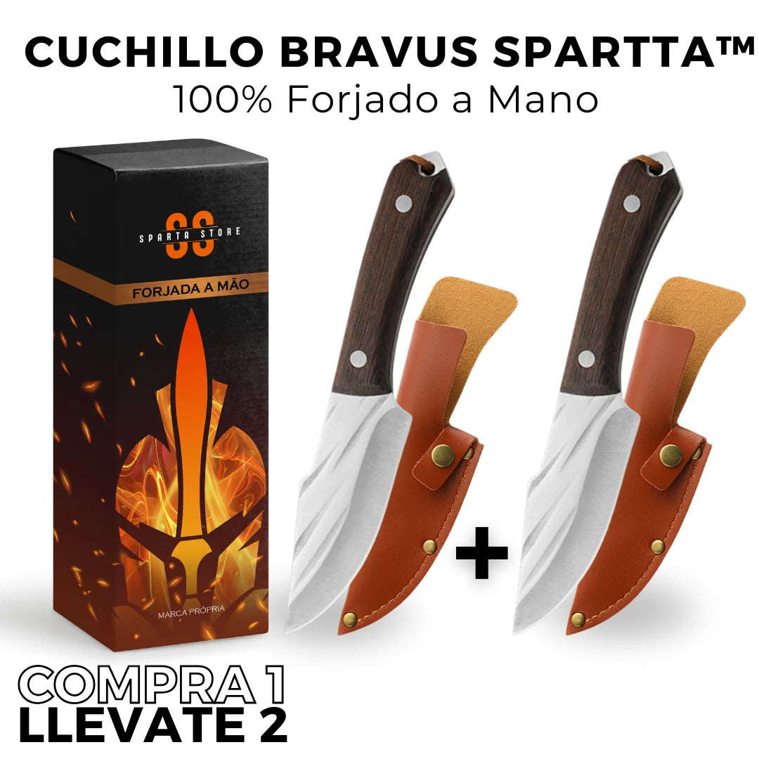 (COMPRA 1 , LLEVATE 2) Cuchillo Bravus Espartacus™ • 100% Forjado a Mano