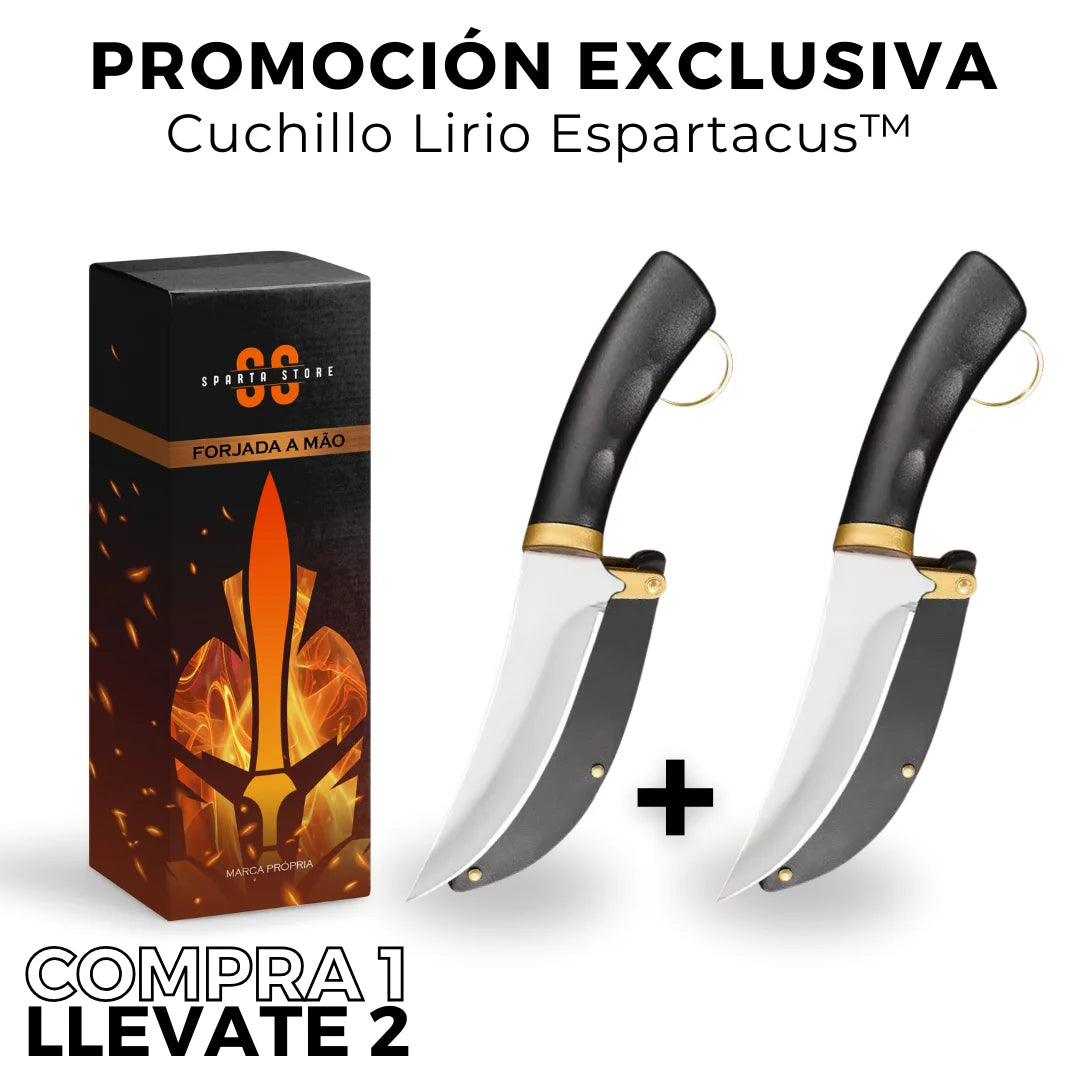 (COMPRA 1, LLEVATE 2 + FUNDAS) El Mini Cuchillo Más Famoso del Mundo • Cuchillo Lírio Espartacus™
