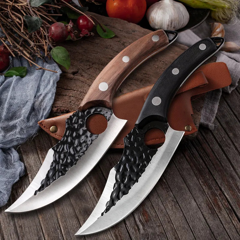 Cuchillo Profesional Forjado a Mano + Funda Gratis • Cuchillo Maori Espartacus™