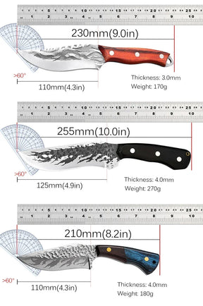 Combo de 3 Cuchillos Artesanales Forjados • Combo Ventura Espartacus™