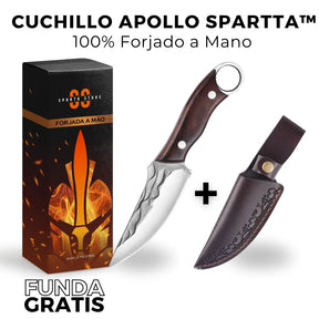 Cuchillo Apollo Espartacus™ • 100% Forjado a Mano (+FUNDA GRATIS)